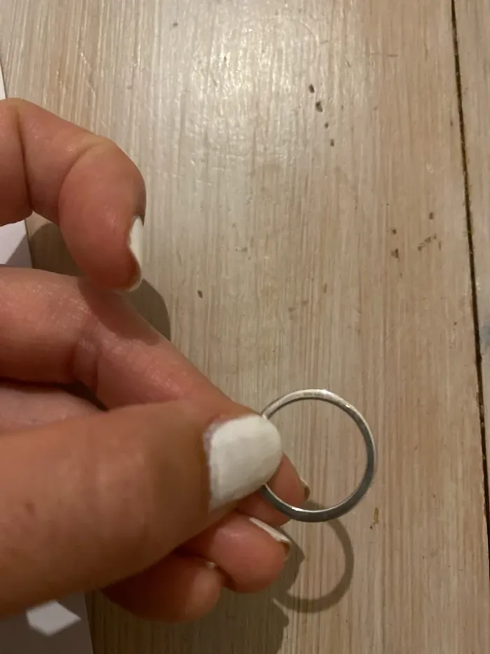 Alliance L’Atelier d’Amaya argent et Zircon - Taille 54 - photo numéro 4