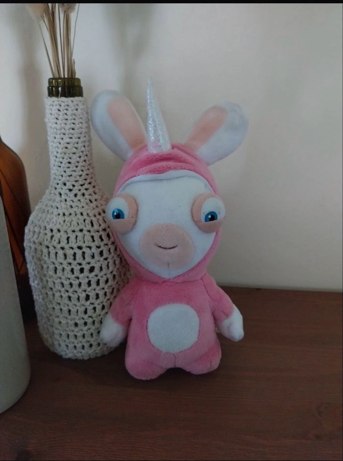 Peluche Lapin Crétins Licorne - photo numéro 2