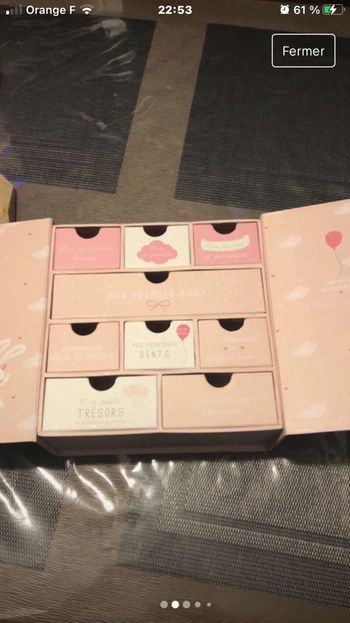 Boîte premiers souvenirs