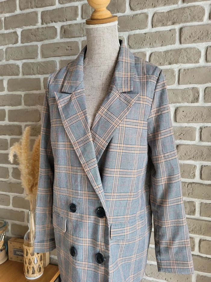 Veste blazer à carreaux Prince-de-Galles Daphnea - photo numéro 6