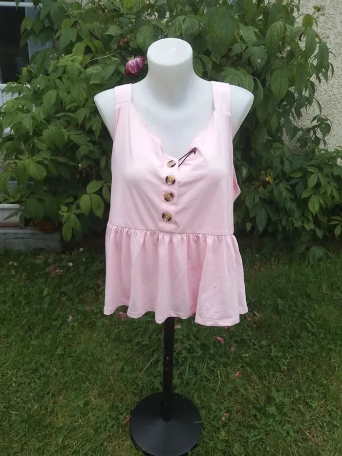Débardeur Bella Diva taille 3XL - 100% coton - rose