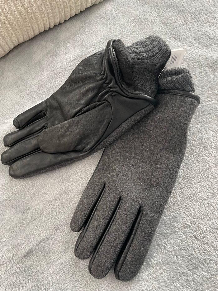 Gant gris noir tactile Devred - taille M - photo numéro 2