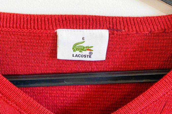 C50 pull bordeaux Lacoste XL - photo numéro 3