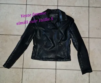 Veste femme simili cuir taille S