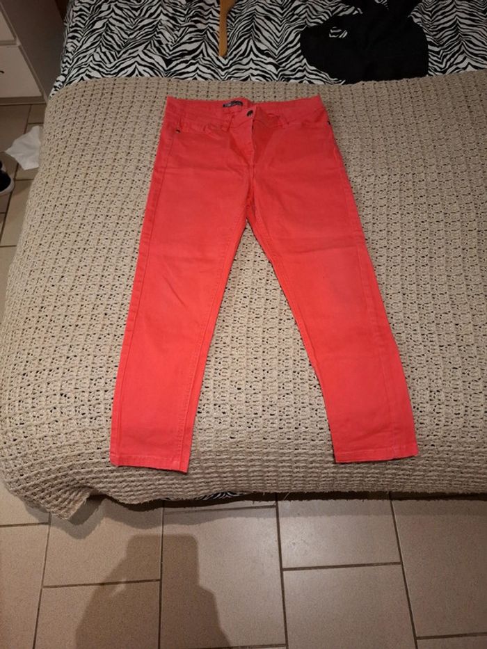 Pantalon trois quart rose pour femme