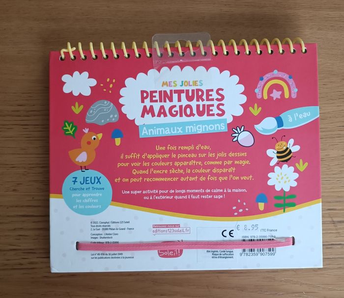 Mes jolies peintures magiques Animaux mignons 3 ans + - photo numéro 3