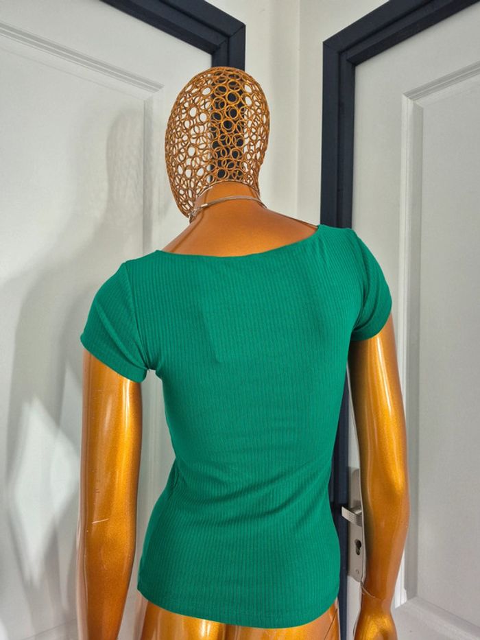 Tee-shirt Femme Manches Courtes Vert - photo numéro 2
