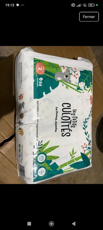 3 paquets ×56couches taille 2 les petits culottés 