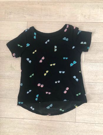 Tee shirt noir fille