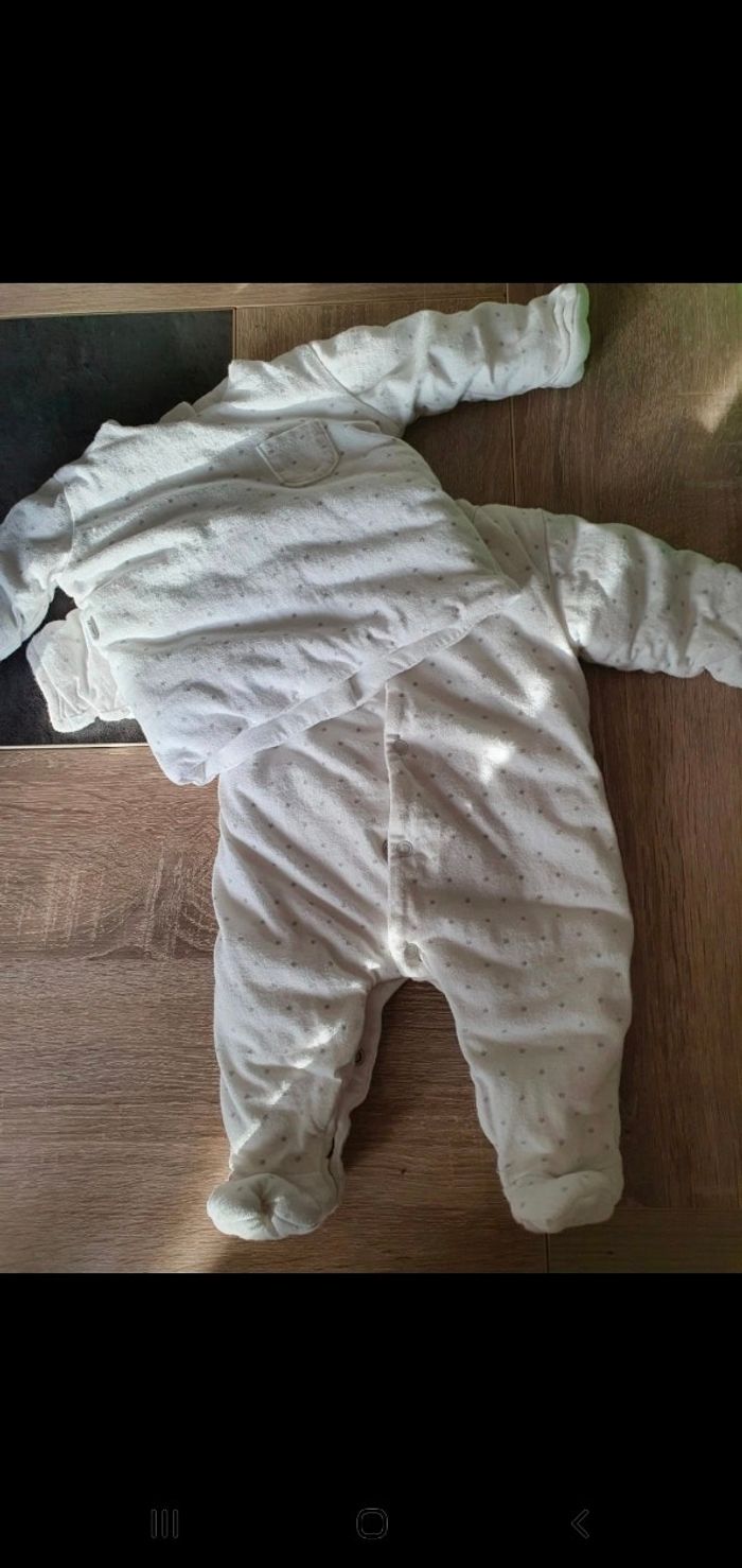 Ensemble pyjama molletonné 1 mois