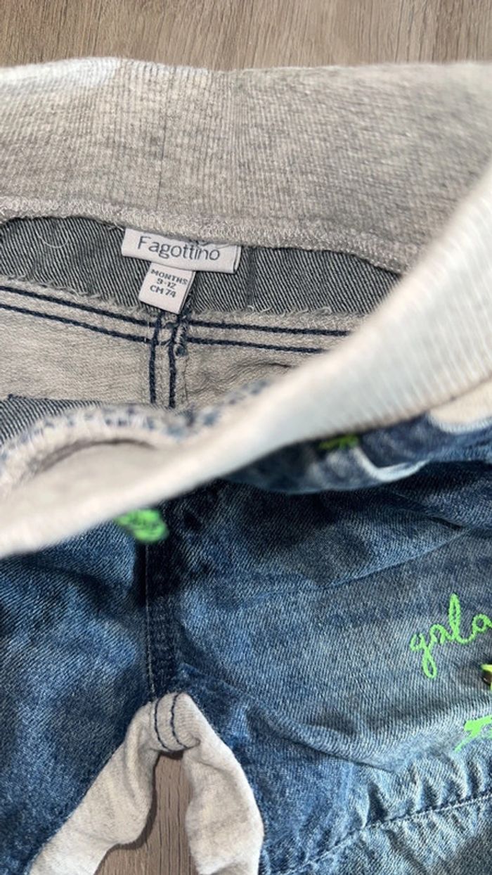 Pantalon jeans tissus - photo numéro 4
