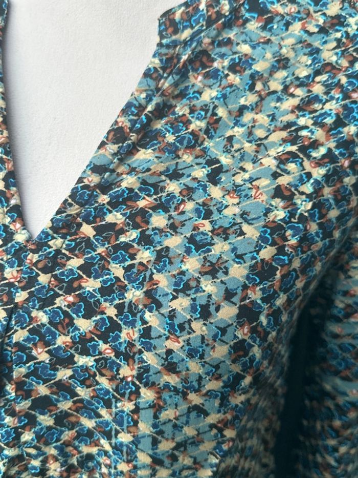 Blouse manches longues été légère colorée fleurie - photo numéro 4
