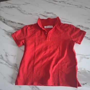 Zara polo rouge, taille 3-4 ans