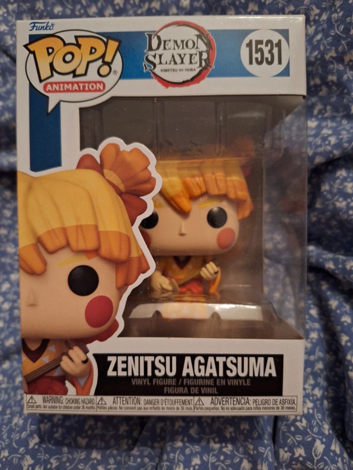 Funko pop démon slayer zenitsu agatsuma 1531