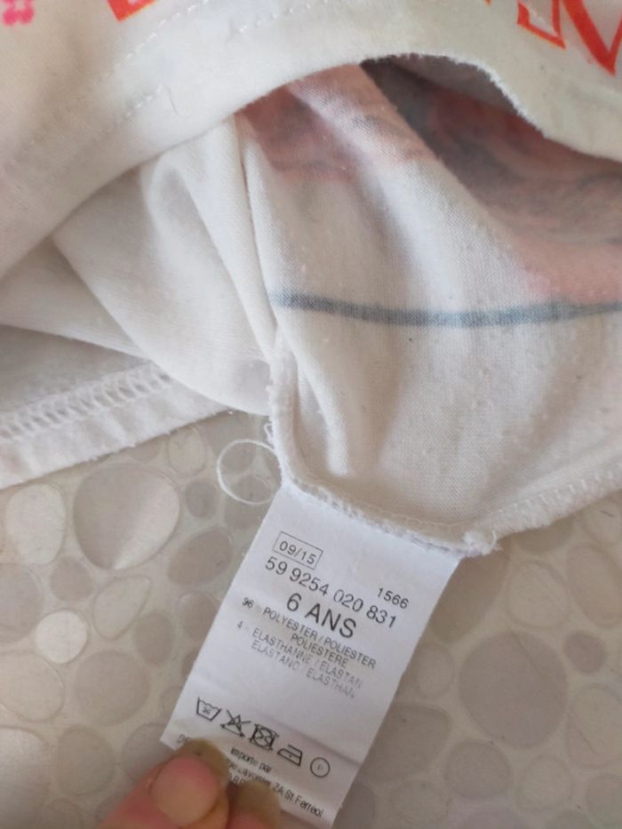 Sweat pour fille 6 ans blanc. - photo numéro 7