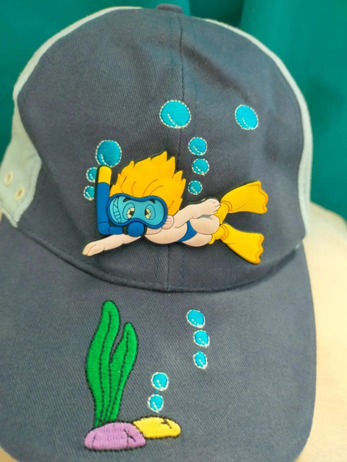 Casquette enfant thème plongée – 2 tailles disponibles - photo numéro 2