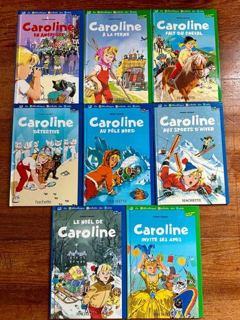 Lot de 8 albums Caroline livres je lis tout seul avec Maman bd Pierre Probst
