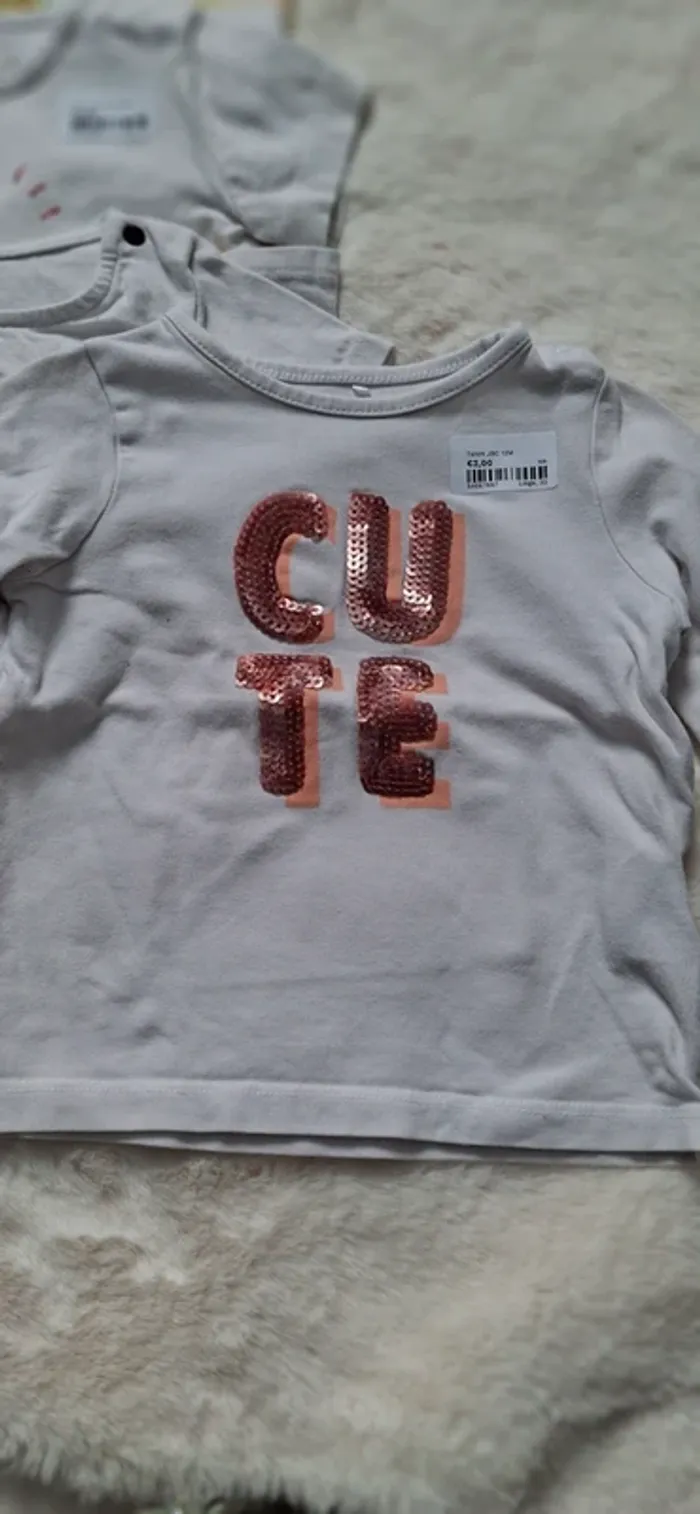 Lot de 9 t-shirts taille 12 mois - photo numéro 6