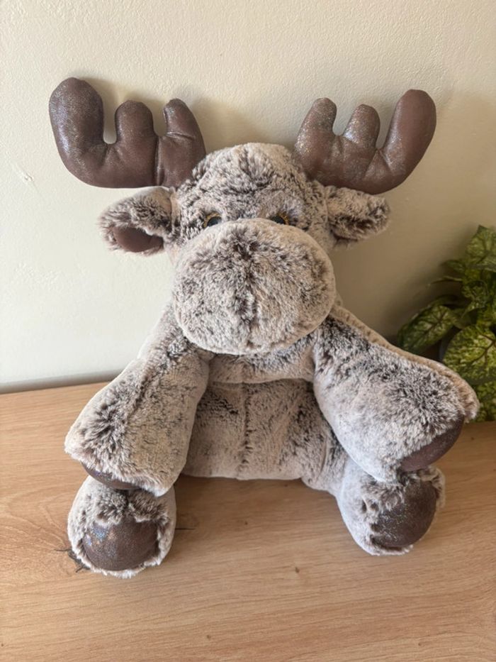 Neuf superbe élan cerf renne marron beige Dani