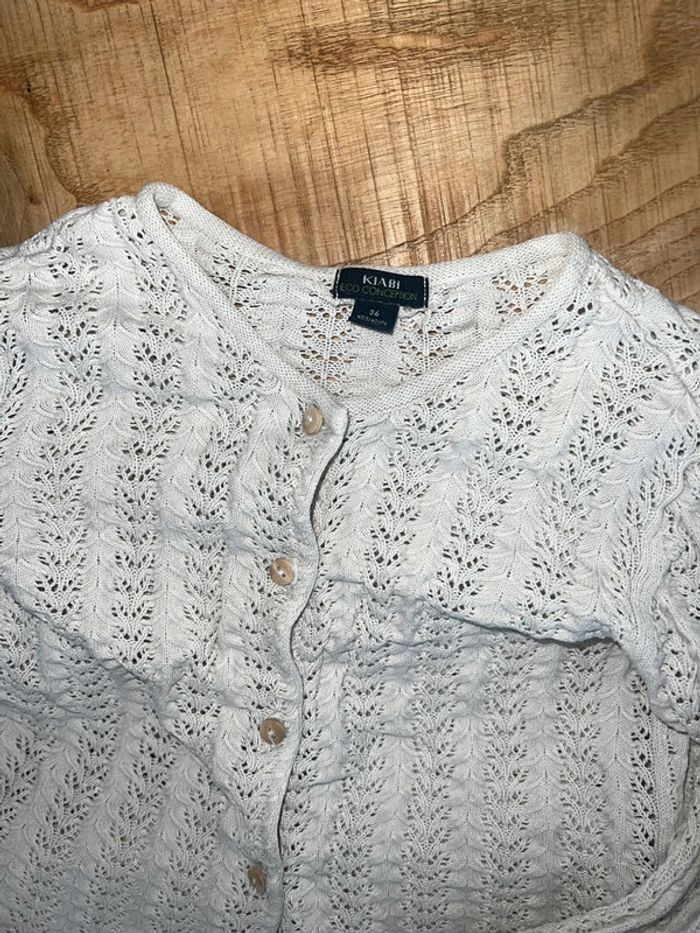 Gilet kiabi bohème broderie taille 36 mois 3 ans fille - photo numéro 2