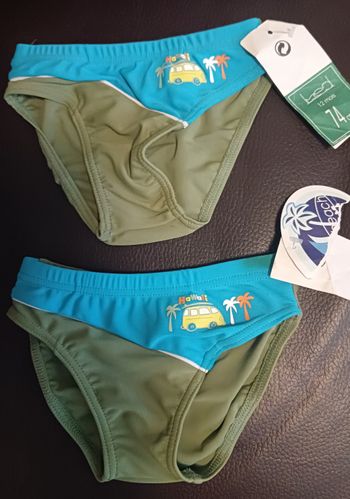 Lot de 2 slip de bain garçon taille 12 mois 🎁 NEUF