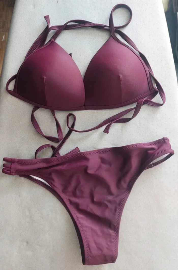 Maillot de bain bikini bordeaux Taille M