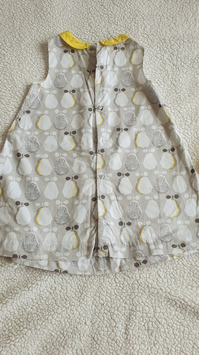 Robe et culotte Obaibi gris et jaune 2 ans - photo numéro 7