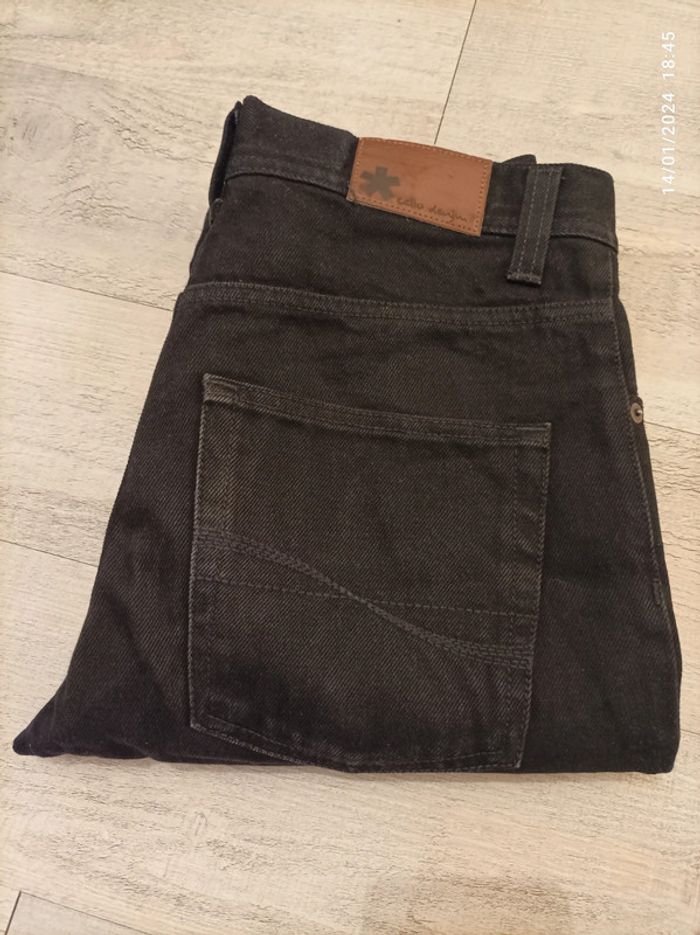 Jeans denim noir homme droit 36