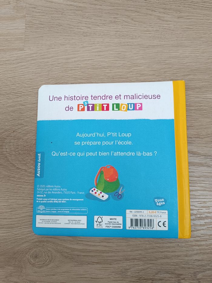 Livre p'tit loup rentre à l'école - photo numéro 2
