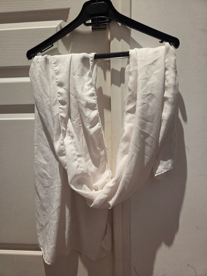 Lot de deux foulard marron et blanc imprime - photo numéro 6