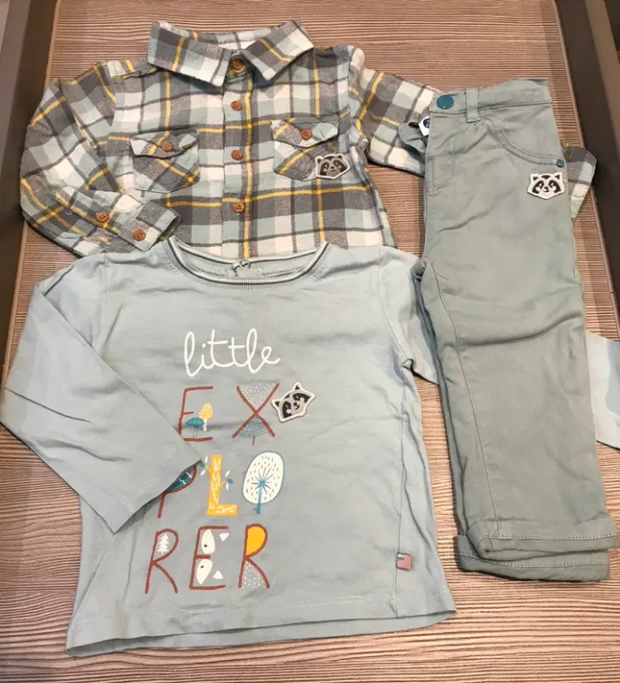 🦊 3 pièces garçon 18 mois Mots d'enfants 🦊 - photo numéro 2