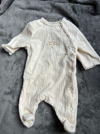 Pyjama velours 0 mois