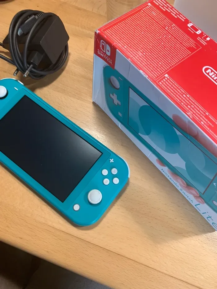 Nintendo switch lite bleu turquoise officielle avec boite - photo numéro 4