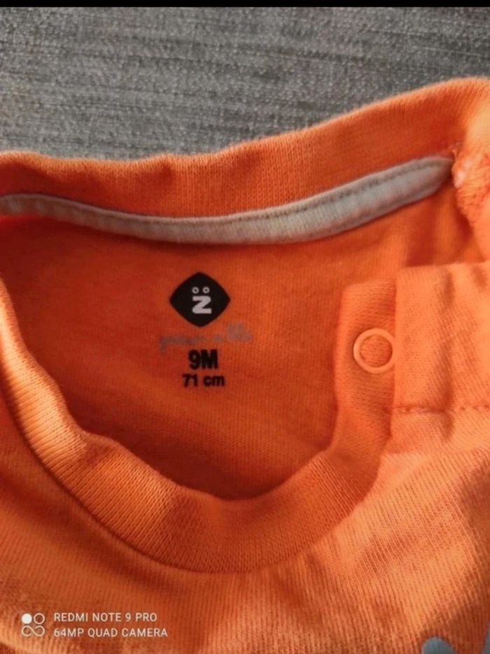 Tee-shirt manches courtes Z Grain de ble 9 mois 71 cm - photo numéro 3