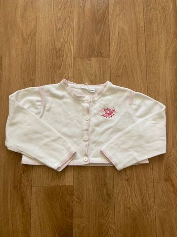 Boléro blanc 24 mois