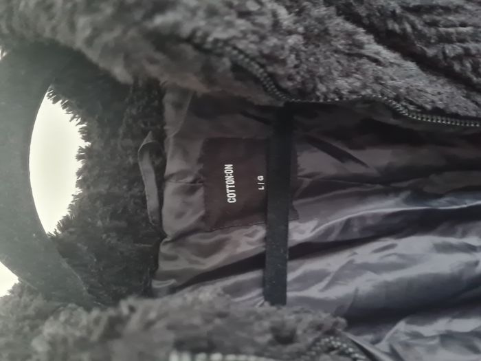 Doudoune velours noir / veste sherpa polaire - photo numéro 3