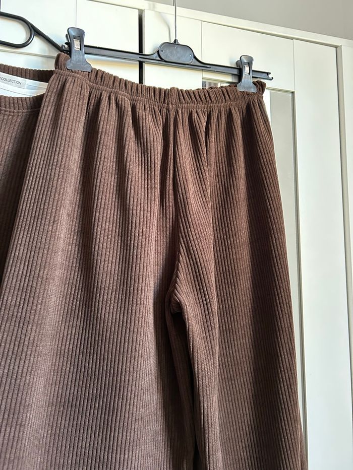 Ensemble Pantalon Blouse 3 pièces marron Neuf New Collection Taille Unique - photo numéro 10