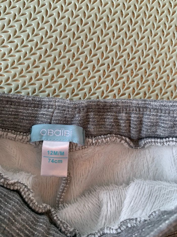 Ensemble chaud fille lama pentalon pailleté et 2 hauts - 12 mois - obaibi - photo numéro 5