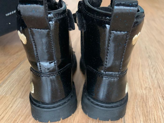 Bottines rangers vernis noir Nini & Girls 22 - photo numéro 3