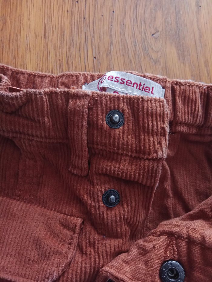 Jupe velours côtelée marron - photo numéro 3
