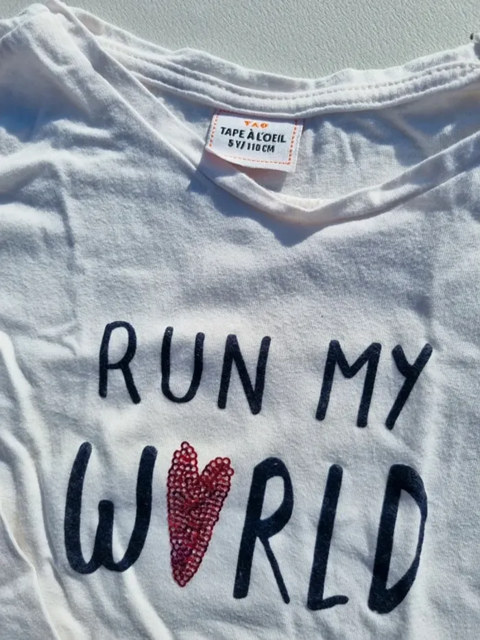 T-shirt run my world TAO - photo numéro 2