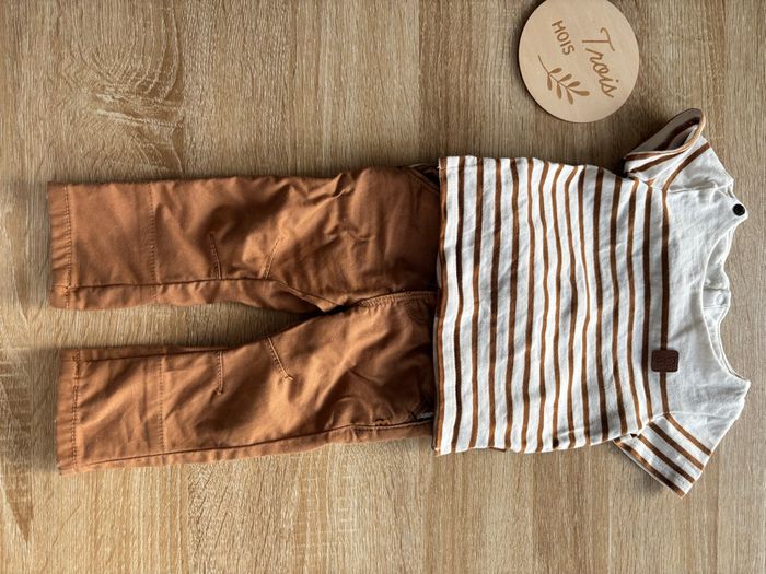 Ensemble 2 t-shirts obaibi 3 mois - photo numéro 3