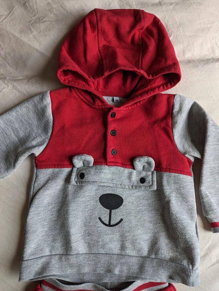 Ensemble jogging bébé garçon ours 18 mois en BE - photo numéro 3