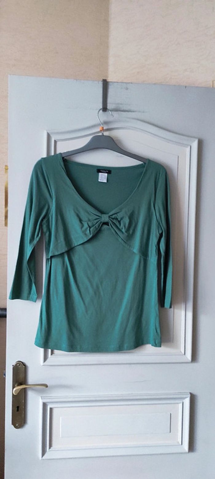 💐T-shirt manches 3/4 - La Redoute - taille 38/40 - neuf juste lavé   💐