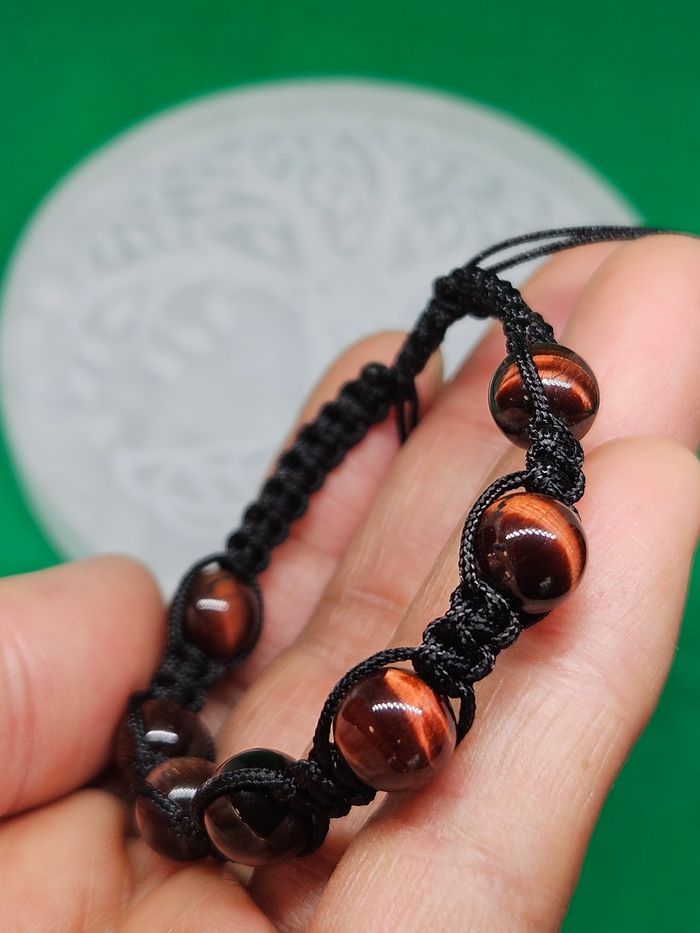 Macramé Bracelet en Oeil de Taureau - photo numéro 6