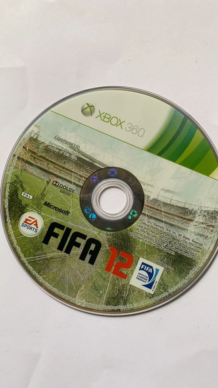 fifa 12 Xbox 360 sans boîte