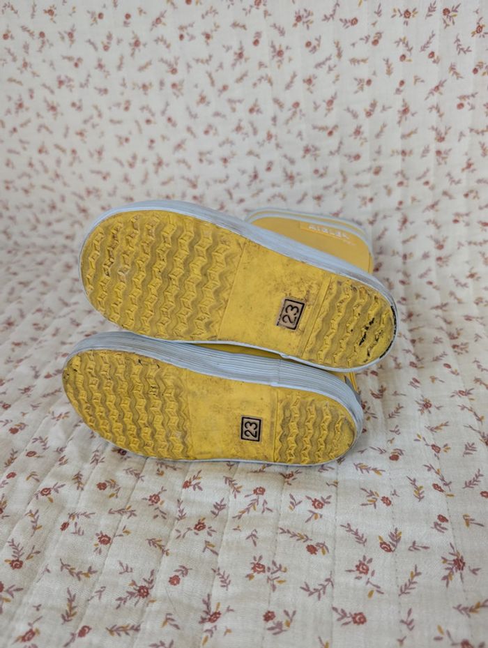 Bottes de pluie Aigle jaune 23 - photo numéro 5