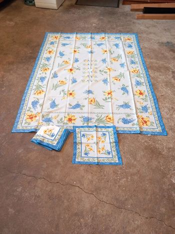 🥕nappe + 18 serviettes coton polyester