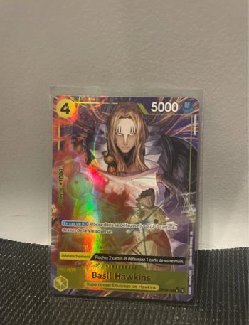 Carte Basil Hawkins OP10-109 alt art Français prb02 parallel sortie de booster One Piece TCG