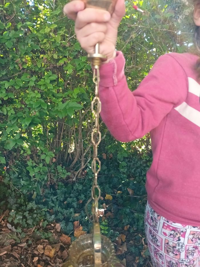 Suspension lustre ancien vintage - photo numéro 5